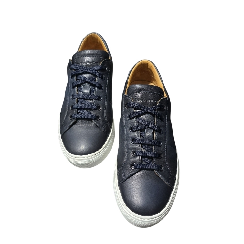 TO BOOT NEW YORK Colton Navy Blue Quilted Leather Sneaker Size 7